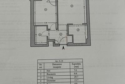 Apartament cu 2 camere semidecomandat, mobilat în Barbu Văcărescu - 22