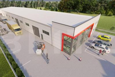 Hala moderna, acces din E576, birouri, 1658 mp utili, rampa - 1