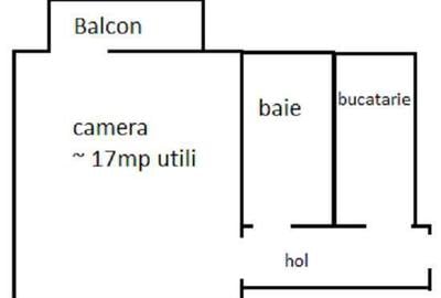 Garsonieră decomandată în Take Ionescu - 2