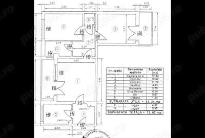 Apartament cu 3 camere semidecomandat în Gorjului - 10