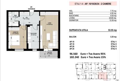 Apartament 2 Camere Sector 4 Grand Arena 56.8Mp - 6