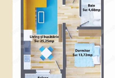 Apartamente de 2 camere, 43,65 mp, modern, zona Ipotesti - 1