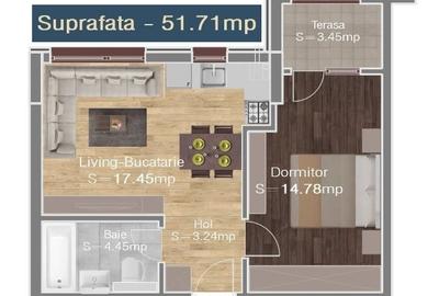 Apartament cu 2 camere semidecomandat, mobilat în Brâncoveanu - 11