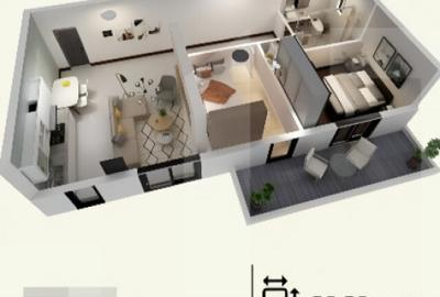 Apartament cu 3 camere semidecomandat în Torontalului - 1