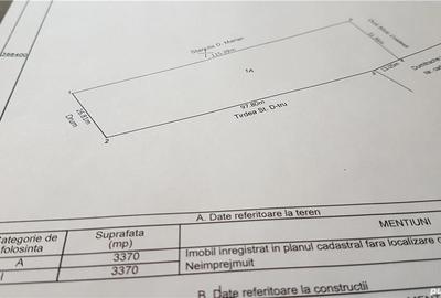 Teren de 3370 mp, în Moșoaia - 2