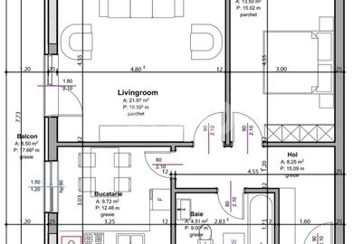 Apartament cu 2 camere decomandat în Trivale - 5