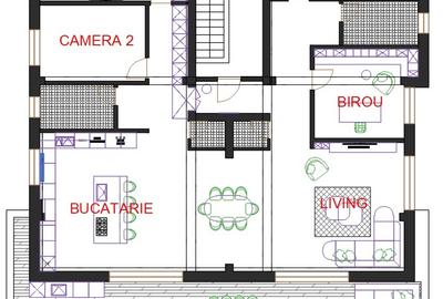 Apartament cu 3 camere decomandat în Central