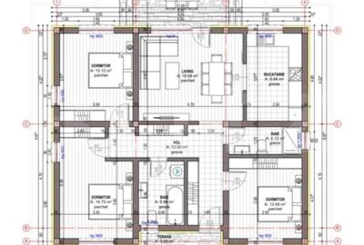 Casa parter, 4 camere, 91mp utili, Stupini - 1