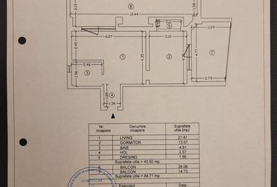 Apartament cu 2 camere în Nord
