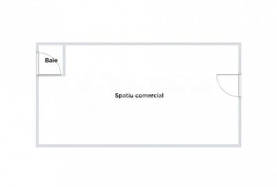 Spatiu comercial de vanzare 94 mpu open-space zona Turnisor Sibiu - 2