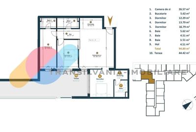 Apartament cu 4 camere decomandat în Mărăști - 1