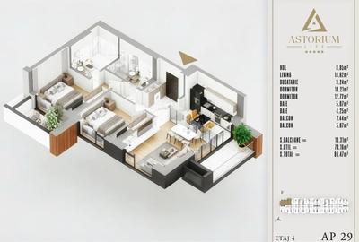 Apartament 3 Camere în Ansamblu Rezidențial Nou | Finisaje de Lux | Comision 0% - 3