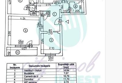 4 Camere Piata Victoriei-Bloc anvelopat 1978-posibilitate centrala - 2