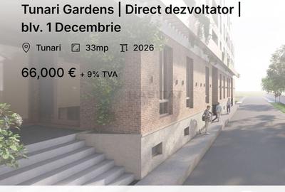 Garsonieră decomandată în Tunari