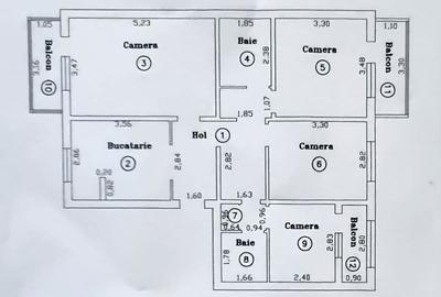 Apartament cu 4 camere decomandat, mobilat în Aradului - 9