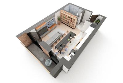 BRAUS CONFORT - Apartament Tip A – 1 Cameră BRAUS CONFORT - Apartament Tip A – 1 Cameră - 4