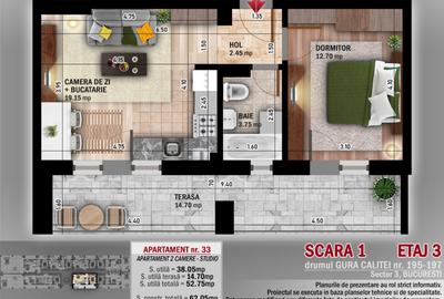 2 camere  spatios de vanzare cu discount de black friday - 12