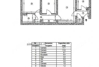 Apartament cu 3 camere decomandat în Titan - 10