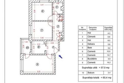 Apartament 3 camere decomandat, langa Parc IOR,7 min metrou Titan - 3