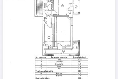 Apartament cu 2 camere decomandat în Drumul Taberei - 17