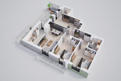 Apartament 4 camere, ansamblu exclusivist, parc, boxe și parcari disponibile - 4