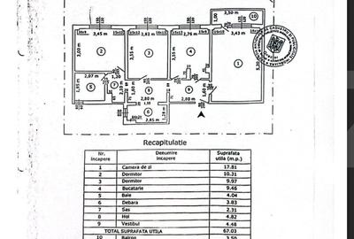 Apartament cu 3 camere, 67 mp – zona Sebastian - 10