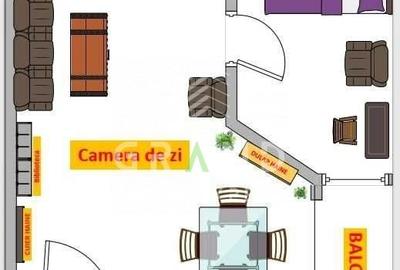 Apartament cu 2 camere semidecomandat, mobilat în Mărăști - 7