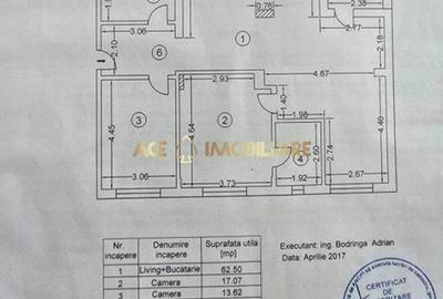 Apartament cu 3 camere, mobilat în Crângași