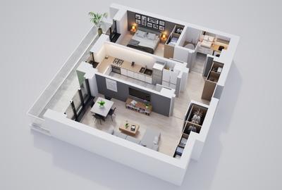 Ansamblu rezidențial nou – 2 camere moderne cu facilități complete - 4