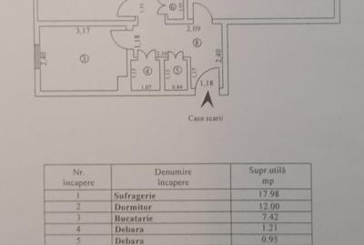 Apartament cu 2 camere decomandat în Central