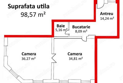 Apartament cu 2 camere semidecomandat în Ultracentral - 10