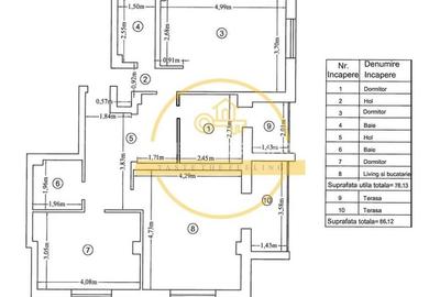 Apartament 4 camere, etaj 2/3, 86MP  // Bloc 2015 Rediu - Langa Casablanca - 15