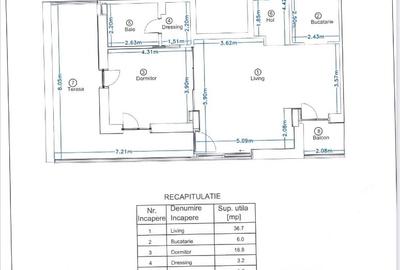 Închiriez 2 camere în Kiseleff, str. Docenților de 75 mp + terasă 31 mp - 10