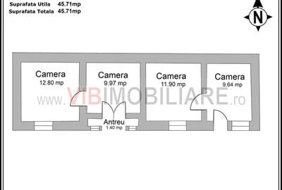 Casă cu 2 camere cu Teren 2324 Mp în Moșneni - 12