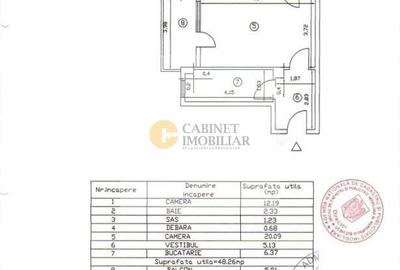 Apartament cu 2 camere semidecomandat, mobilat în Magheru - 8