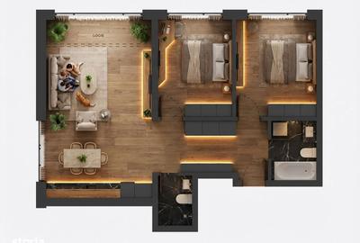 Apartament cu 3 camere în Militari - 2