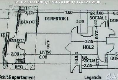 Apartament 3 camere, situat in Targu Jiu, Str. 23 August - 13