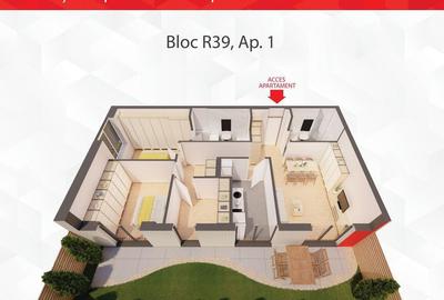 Apartament cu gradina proprie, complex ARED - Comision 0% - 3