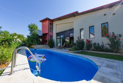 Vilă individuală stil mediteranean, cu piscină, grădină frumoasă, 3 dormitoare - 6