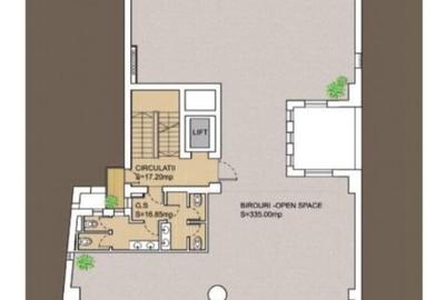 Spatiu comercial de vanzare pentru birouri, PIATA VICTORIEI 335 mp - 2