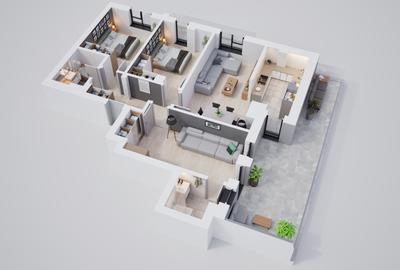 Apartament 4 camere, ansamblu exclusivist, parc, boxe și parcari disponibile - 6