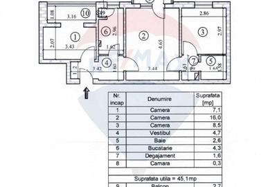Apartament 3 camere, Florilor, Aleea Mimozei Apartament 3 camere, Florilor, Aleea Mimozei - 15