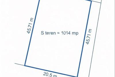 Teren de 1014 mp, în Torontalului