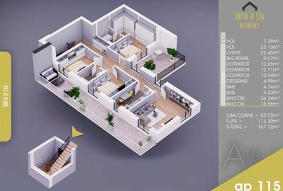 4 camere Finalizat cu Acte Parcare Bonus  Titan Pallady 10 min metrou N Teclu - 11