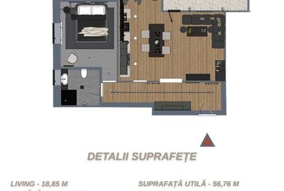 Apartament cu 2 camere în Țiglina 1 - 15