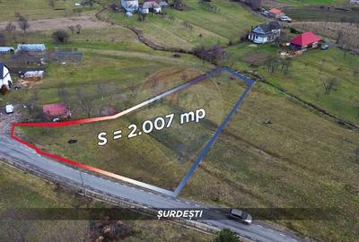 Teren Construcții intravilan de 2007 mp, în Șurdești - 2