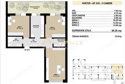 Apartament cu 3 camere decomandat în Metalurgiei - 1