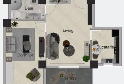 Apartament  NOU 2 camere 56.8 - 1