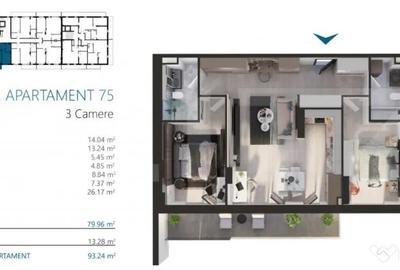 Apartament cu 3 camere decomandat în Iris - 1