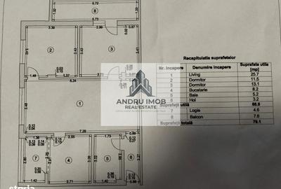Apartament cu 3 camere, mobilat în Central - 12